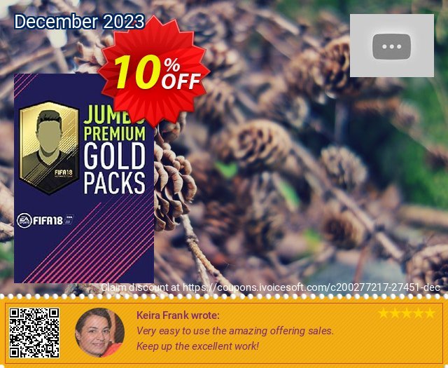 FIFA 18 - Jumbo Premium Gold Packs PC 优秀的 产品折扣 软件截图