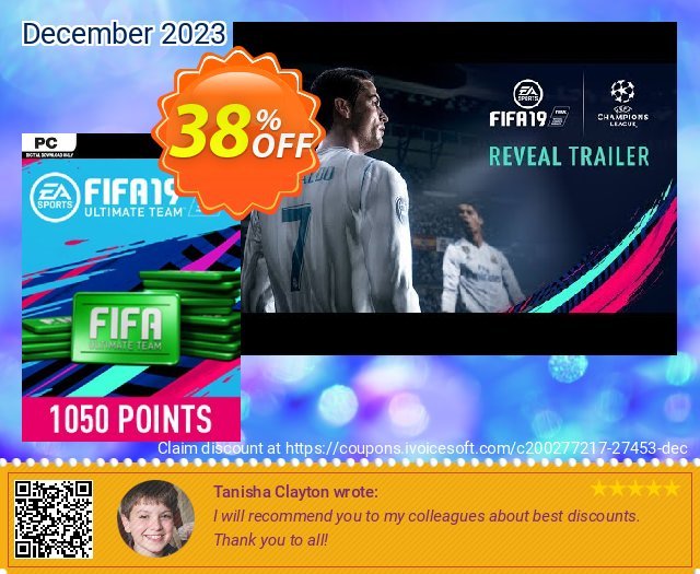 FIFA 19 - 1050 FUT Points PC verwunderlich Preisreduzierung Bildschirmfoto