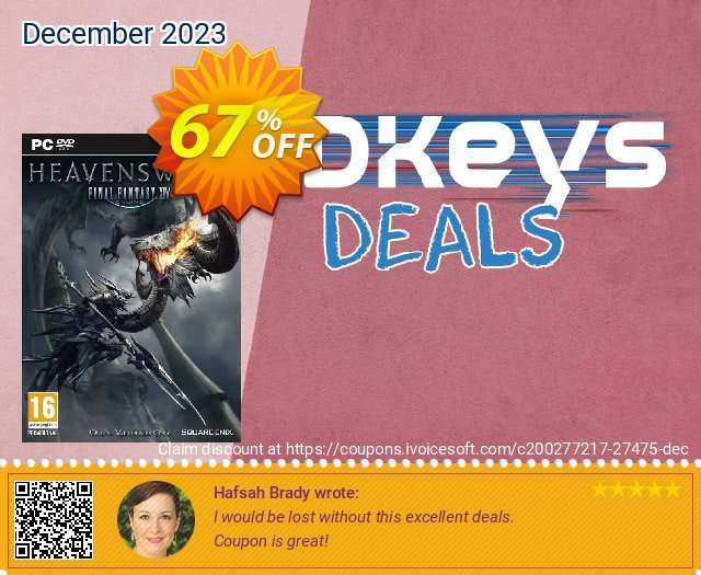 Final Fantasy XIV: Heavensward PC discount 67% OFF, 2024 Good Friday offering sales. Final Fantasy XIV: Heavensward PC Deal