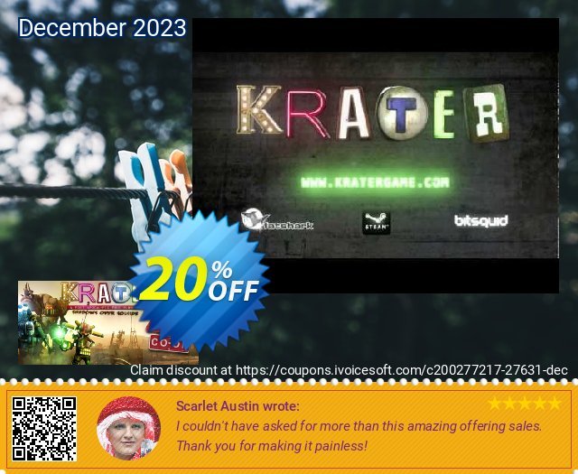Krater PC discount 20% OFF, 2024 April Fools' Day offering sales. Krater PC Deal