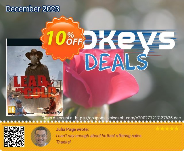 Lead and Gold (PC) discount 10% OFF, 2024 World Heritage Day deals. Lead and Gold (PC) Deal