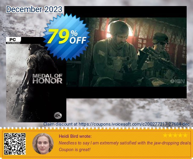 Medal of Honor PC uneingeschränkt Nachlass Bildschirmfoto
