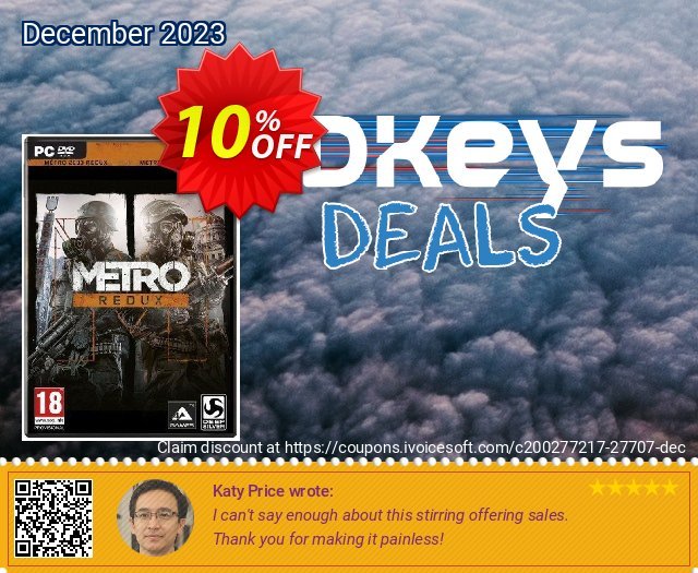 Metro Redux PC discount 10% OFF, 2024 Easter Day offering sales. Metro Redux PC Deal