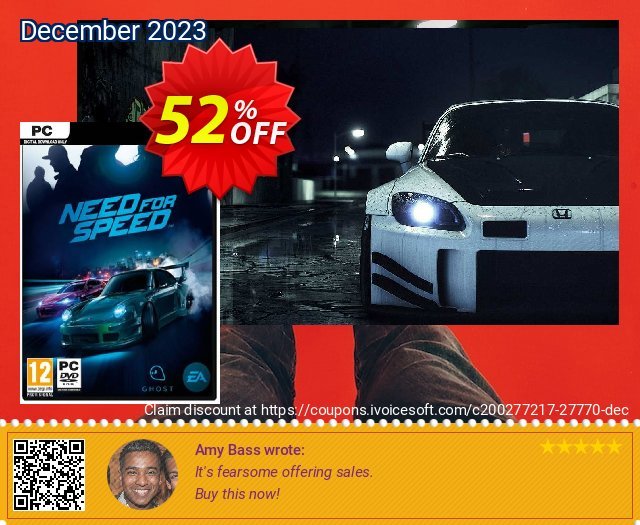 Need For Speed PC 美妙的 折扣码 软件截图