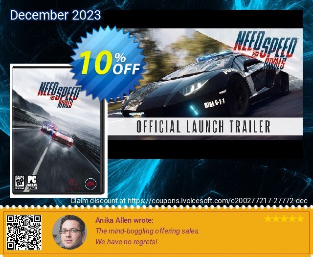 Need for Speed: Rivals PC discount 10% OFF, 2024 April Fools Day offering discount. Need for Speed: Rivals PC Deal