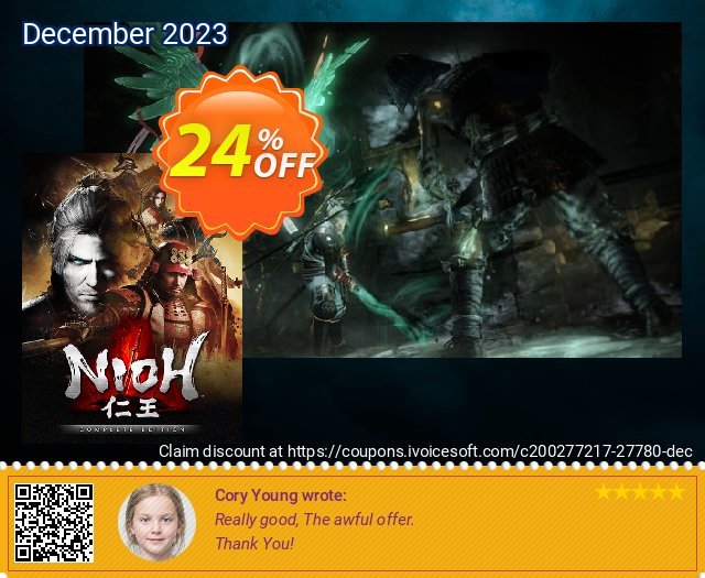 Nioh: Complete Edition PC discount 24% OFF, 2024 World Heritage Day offering sales. Nioh: Complete Edition PC Deal