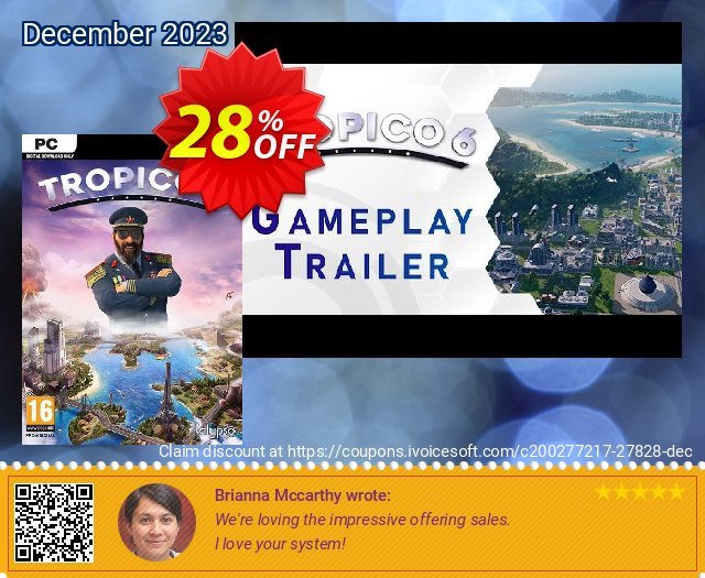 Tropico 6 PC (EU) discount 28% OFF, 2024 Resurrection Sunday offering discount. Tropico 6 PC (EU) Deal