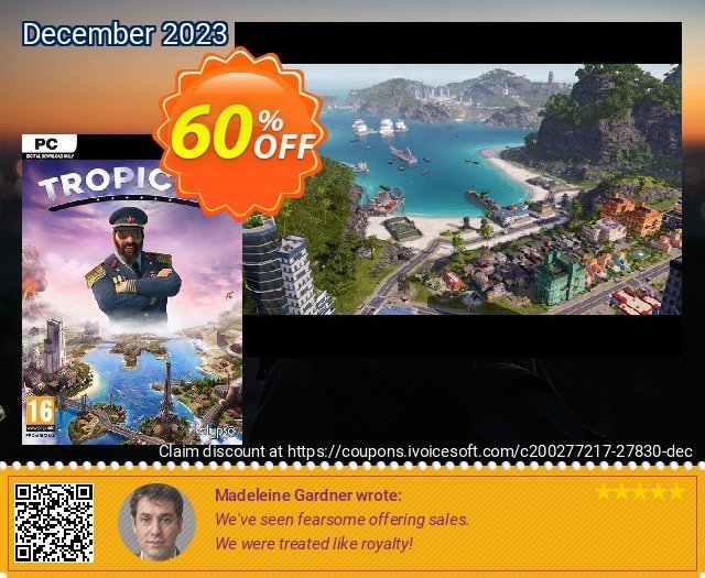 Tropico 6 PC (AUS/NZ) discount 60% OFF, 2024 World Heritage Day offering deals. Tropico 6 PC (AUS/NZ) Deal
