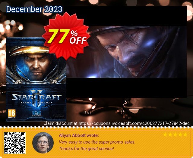 Starcraft II 2: Wings of Liberty (PC/Mac) 优秀的 优惠券 软件截图