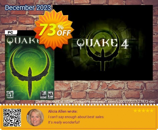 Quake 4 PC discount 73% OFF, 2024 World Ovarian Cancer Day offering sales. Quake 4 PC Deal