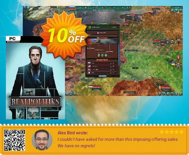 Realpolitiks PC discount 10% OFF, 2024 Spring offering sales. Realpolitiks PC Deal