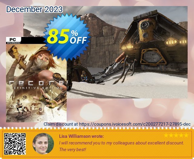ReCore: Definitive Edition PC discount 85% OFF, 2024 World Heritage Day offering sales. ReCore: Definitive Edition PC Deal