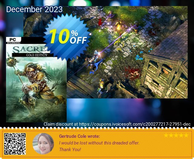 Sacred 3 Gold PC discount 10% OFF, 2024 April Fools' Day offering sales. Sacred 3 Gold PC Deal