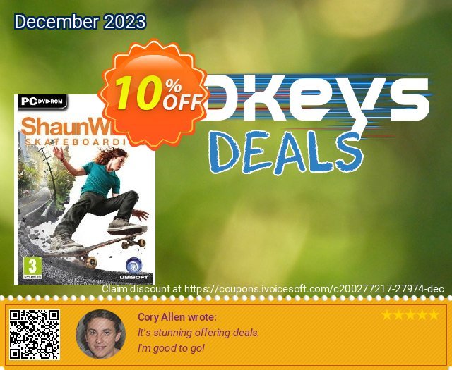 Shaun White Skateboarding (PC) 令人敬畏的 产品销售 软件截图