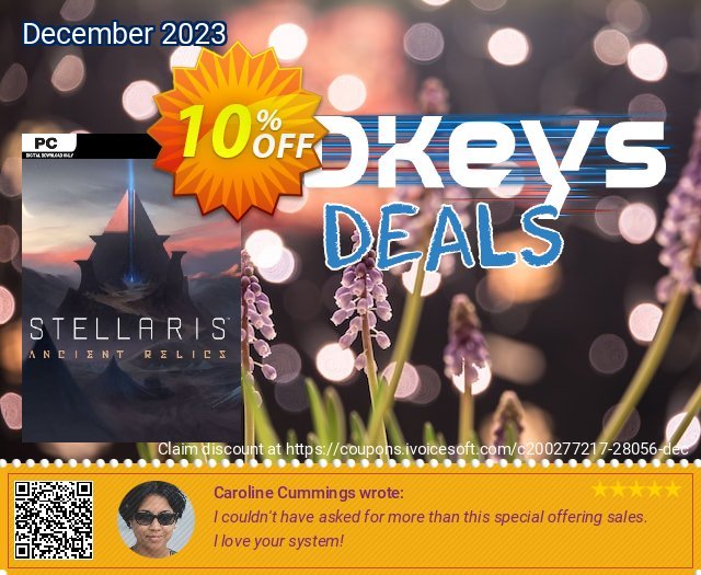 Stellaris PC Ancient Relics Story Pack DLC discount 10% OFF, 2024 April Fools' Day offering discount. Stellaris PC Ancient Relics Story Pack DLC Deal