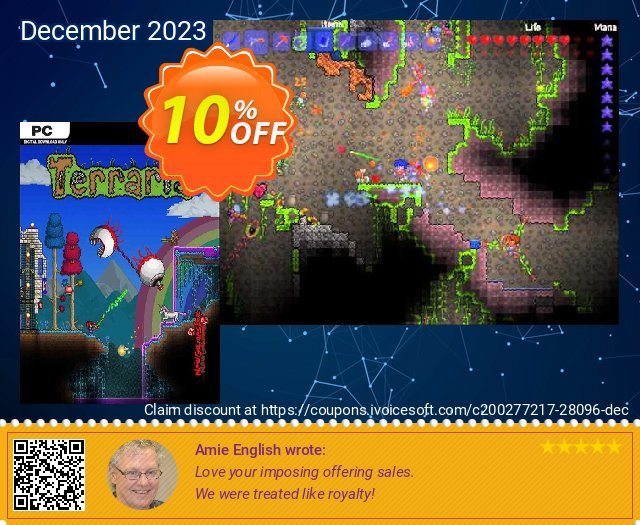 Terraria PC wunderbar Verkaufsförderung Bildschirmfoto