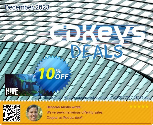 The Hive PC discount 10% OFF, 2024 April Fools' Day promo. The Hive PC Deal
