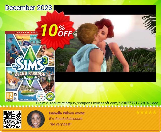 The Sims 3 Island Paradise - Limited Edition (PC) super Nachlass Bildschirmfoto