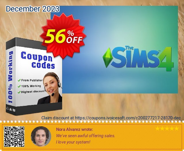 The Sims 4 Plus Seasons Bundle PC 令人敬畏的 优惠券 软件截图