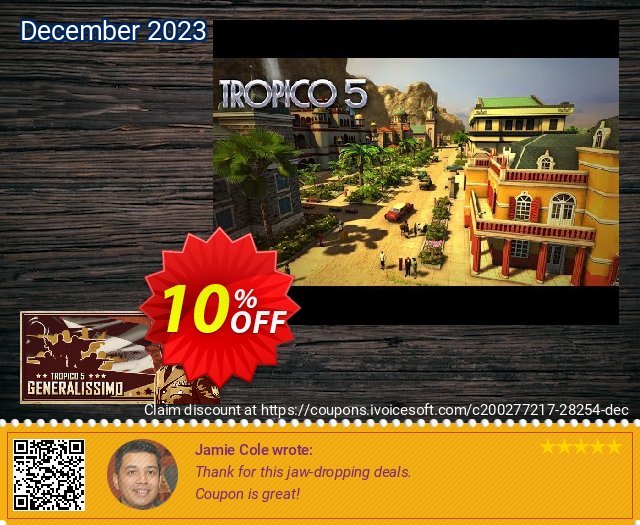 Tropico 5 Generalissimo PC discount 10% OFF, 2024 Spring offering sales. Tropico 5 Generalissimo PC Deal