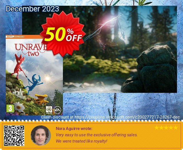 Unravel Two PC discount 50% OFF, 2024 April Fools Day offering sales. Unravel Two PC Deal