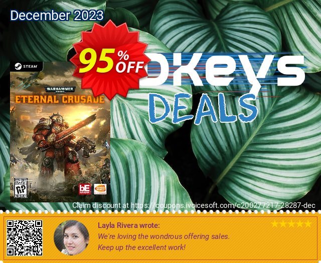 Warhammer 40000 Eternal Crusade PC discount 95% OFF, 2022 Video Game Day offering sales. Warhammer 40000 Eternal Crusade PC Deal