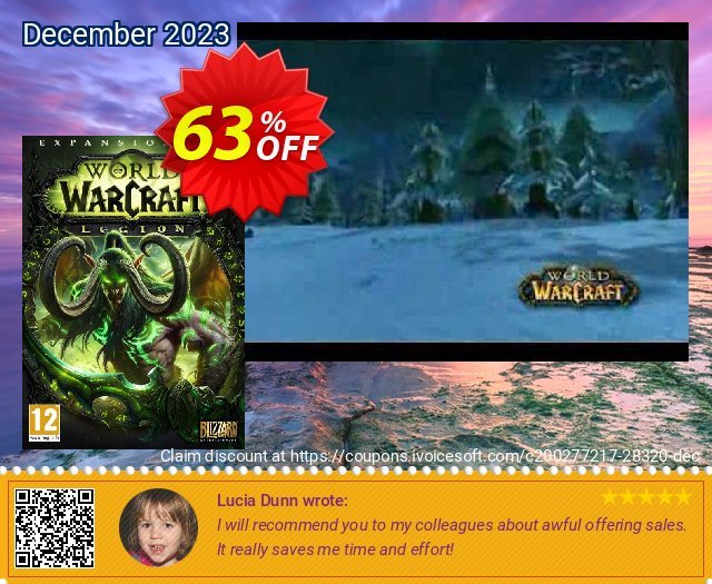 World of Warcraft (WoW) - Legion PC/Mac (EU) 令人吃惊的 折扣码 软件截图