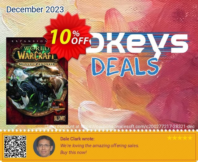 World of Warcraft (WoW): Mists of Pandaria PC discount 10% OFF, 2024 April Fools' Day discount. World of Warcraft (WoW): Mists of Pandaria PC Deal