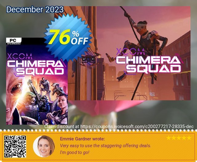 XCOM: Chimera Squad PC (WW) discount 76% OFF, 2024 Mother's Day promotions. XCOM: Chimera Squad PC (WW) Deal