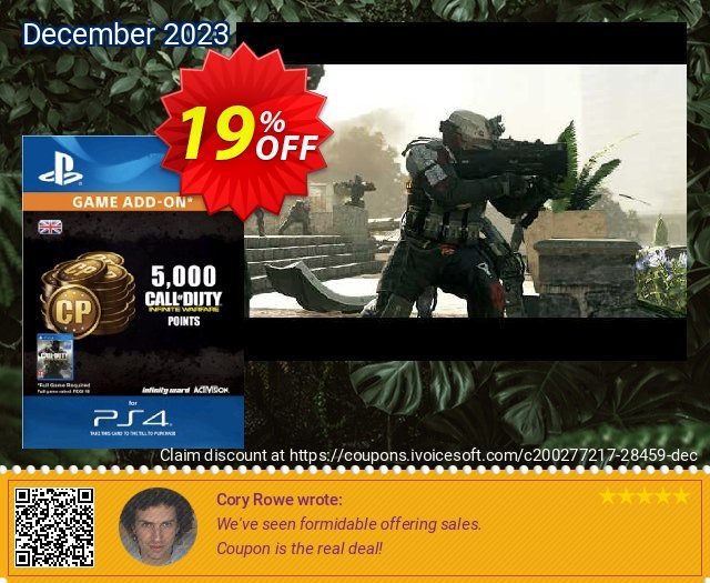 Call of Duty (COD) Infinite Warfare - 5000 Points PS4 棒极了 促销 软件截图