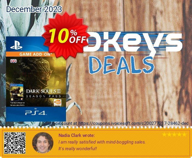 Dark Souls III 3 Season Pass (PS4) discount 10% OFF, 2024 Easter Day offering sales. Dark Souls III 3 Season Pass (PS4) Deal