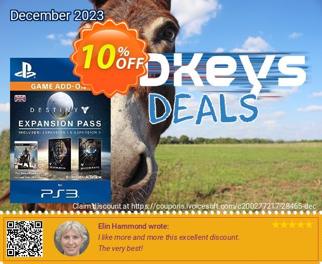 Destiny Expansion Pass PS3 unglaublich Promotionsangebot Bildschirmfoto