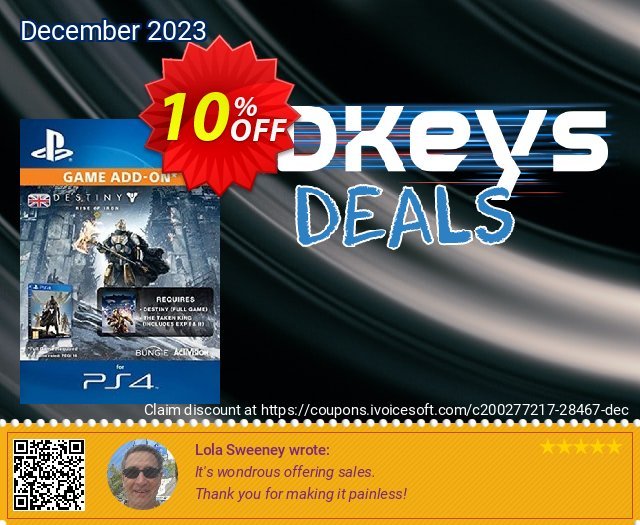Destiny Rise of Iron PS4 unik penawaran promosi Screenshot