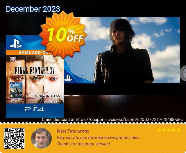 Final Fantasy XV 15 Season Pass PS4 spitze Verkaufsförderung Bildschirmfoto