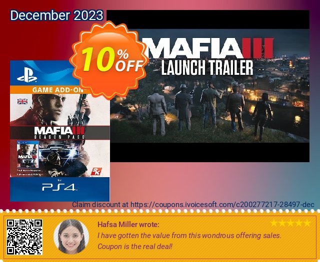 Mafia III 3 Season Pass PS4 teristimewa promosi Screenshot
