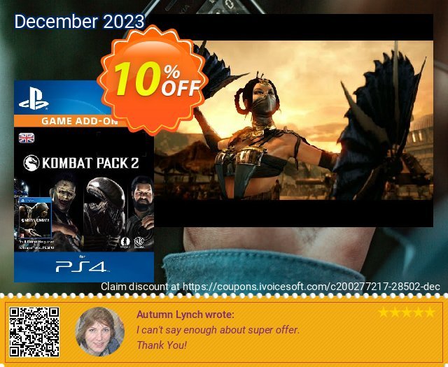 Mortal Kombat X Kombat Pack 2 PS4 wunderbar Promotionsangebot Bildschirmfoto