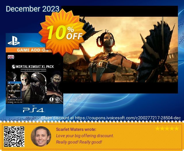 Mortal Kombat X XL Pack PS4 wundervoll Verkaufsförderung Bildschirmfoto