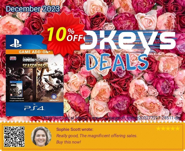 Rainbow Six Siege Season Pass PS4 discount 10% OFF, 2024 April Fools' Day discount. Rainbow Six Siege Season Pass PS4 Deal