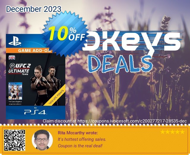 UFC 2 - 1050 Points PS4 discount 10% OFF, 2024 World Heritage Day promo. UFC 2 - 1050 Points PS4 Deal