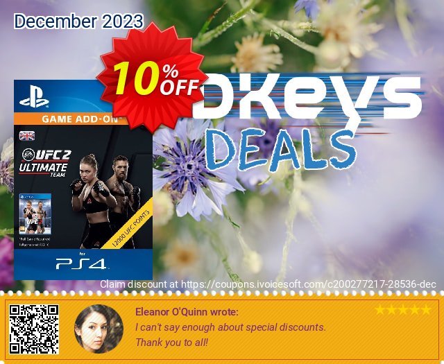 UFC 2 - 12000 Points PS4 discount 10% OFF, 2024 April Fools' Day offering sales. UFC 2 - 12000 Points PS4 Deal