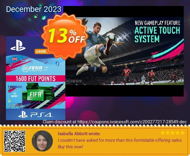1600 FIFA 19 Points PS4 PSN Code - UK account 壮丽的 交易 软件截图