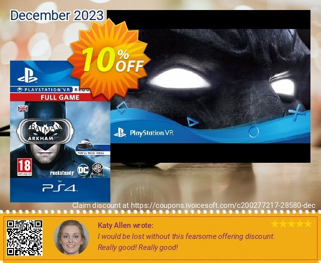 Batman Arkham VR PS4 壮丽的 产品交易 软件截图