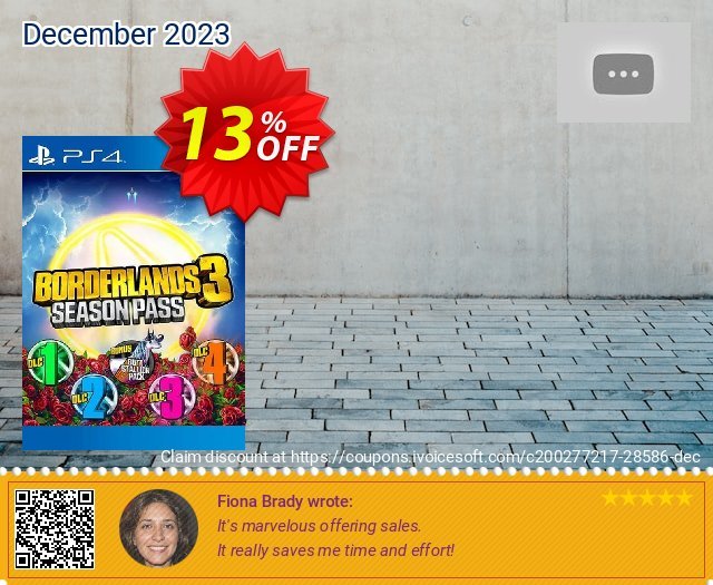 Borderlands 3: Season Pass PS4 (UK) discount 13% OFF, 2024 April Fools' Day offer. Borderlands 3: Season Pass PS4 (UK) Deal