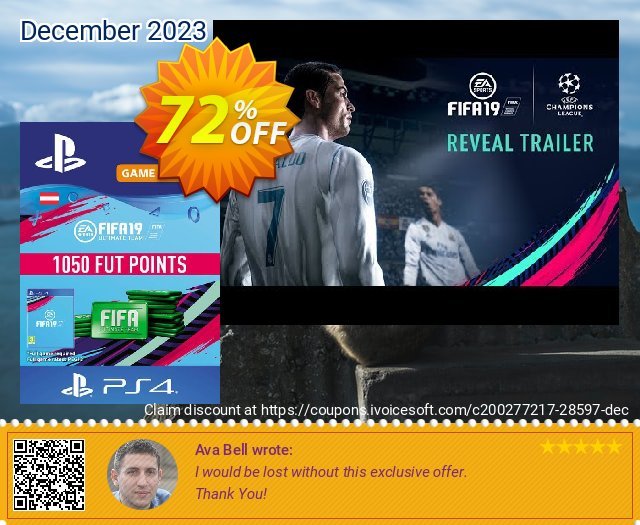 Fifa 19 - 1050 FUT Points PS4 (Austria)  위대하   가격을 제시하다  스크린 샷