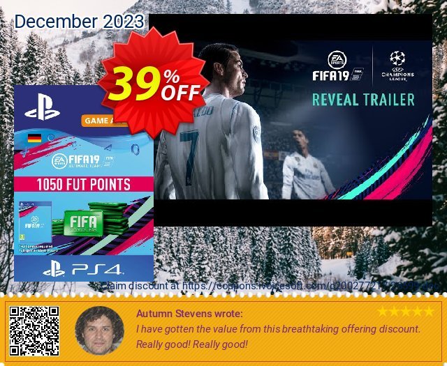Fifa 19 - 1050 FUT Points PS4 (Germany)  특별한   프로모션  스크린 샷