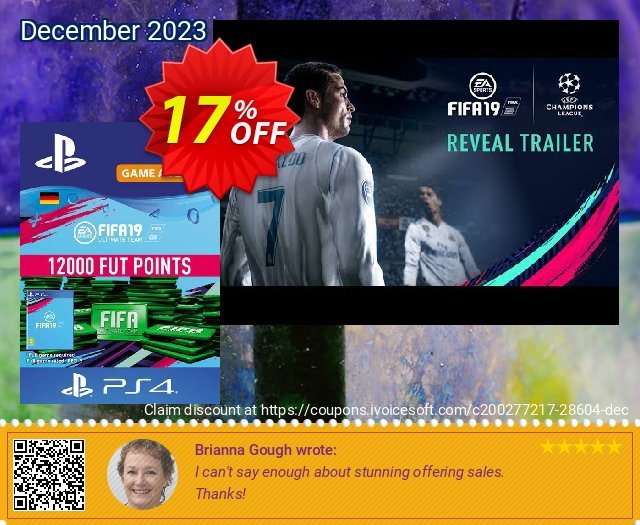 Fifa 19 - 12000 FUT Points PS4 (Germany) discount 17% OFF, 2024 Spring deals. Fifa 19 - 12000 FUT Points PS4 (Germany) Deal