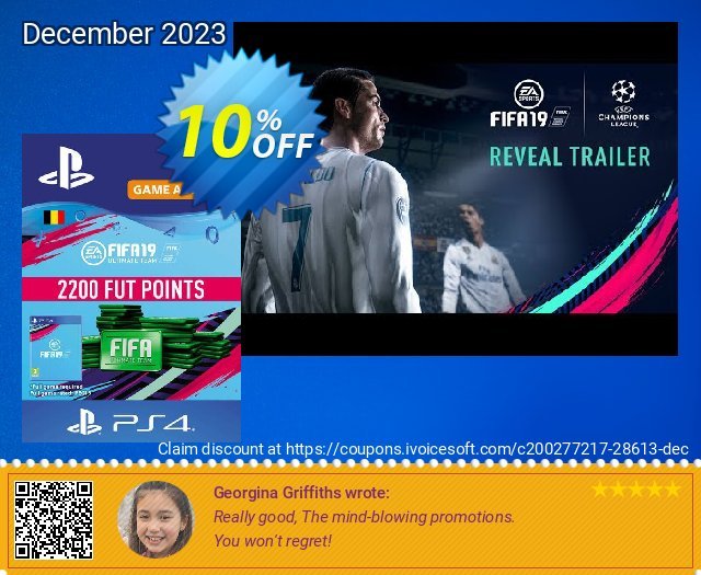 Fifa 19 - 2200 FUT Points PS4 (Belgium) ーパー 促進 スクリーンショット