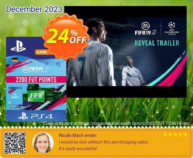 Fifa 19 - 2200 FUT Points PS4 (Germany) discount 24% OFF, 2024 Spring offering sales. Fifa 19 - 2200 FUT Points PS4 (Germany) Deal