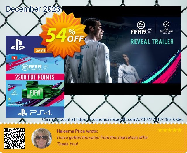 Fifa 19 - 2200 FUT Points PS4 (Switzerland) ausschließenden Preisnachlässe Bildschirmfoto