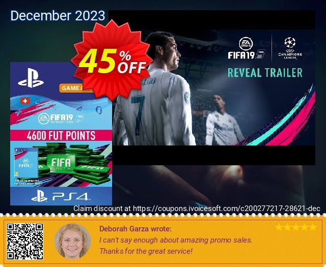 Fifa 19 - 4600 FUT Points PS4 (Switzerland) 素晴らしい セール スクリーンショット
